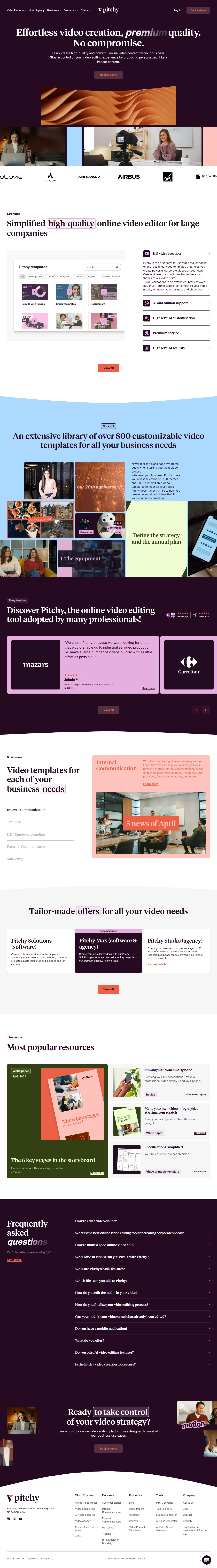 pitchy web design
